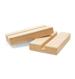 3" x 1.5" WOOD  BASE  FOR 1/4" CUT OUTS