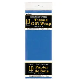 Unique TISSUE PAPER: 20'X26' ROYAL BLUE 10 SHEET