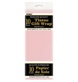 Unique TISSUE PAPER:  20"x26" LIGHT PINK 10 SHEETS