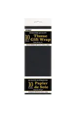 Unique TISSUE PAPER: 20"X26" BLACK 10 SHEET
