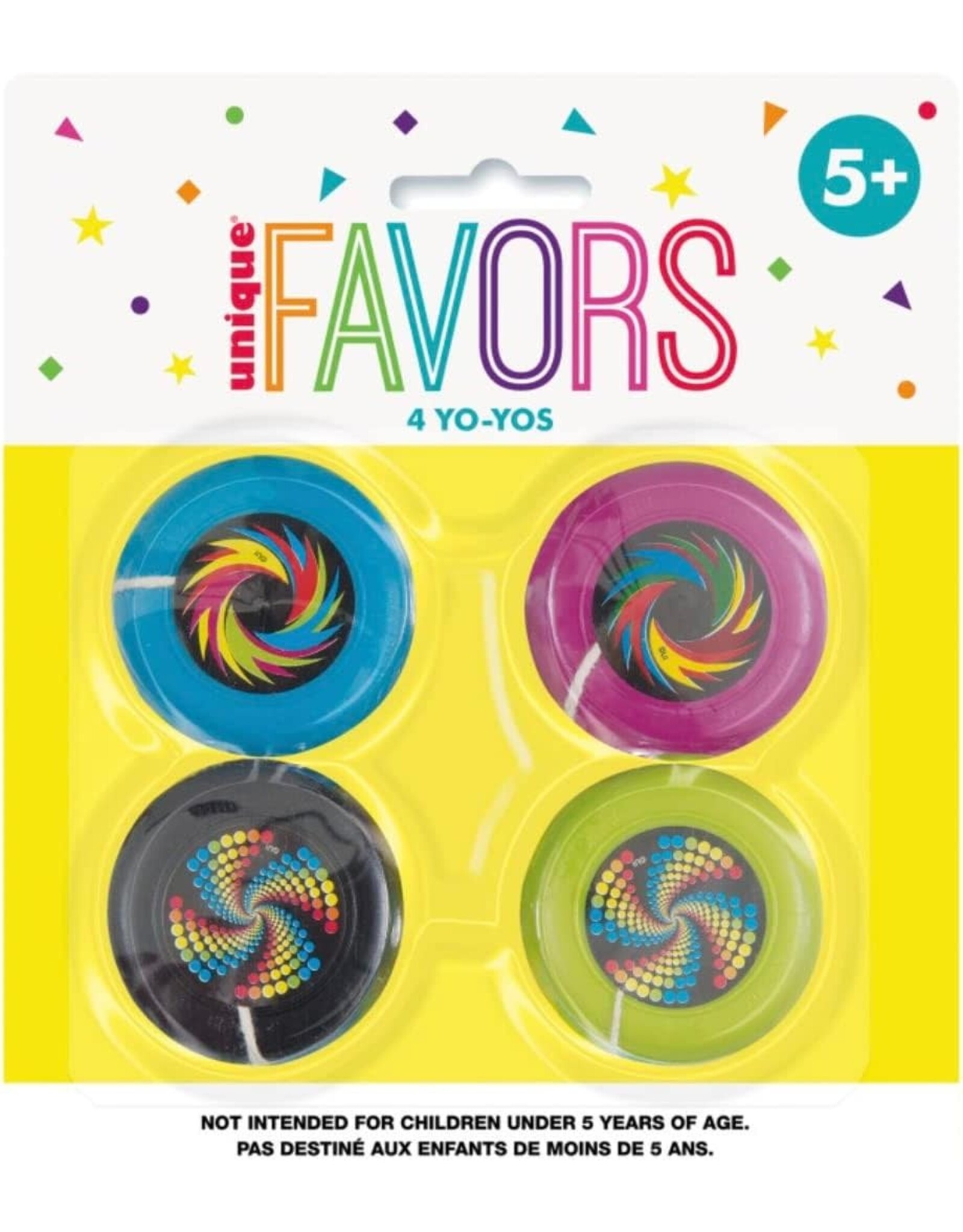 Unique PLASTIC YO-YO - 4 PACK