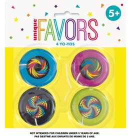 Unique PLASTIC YO-YO - 4 PACK