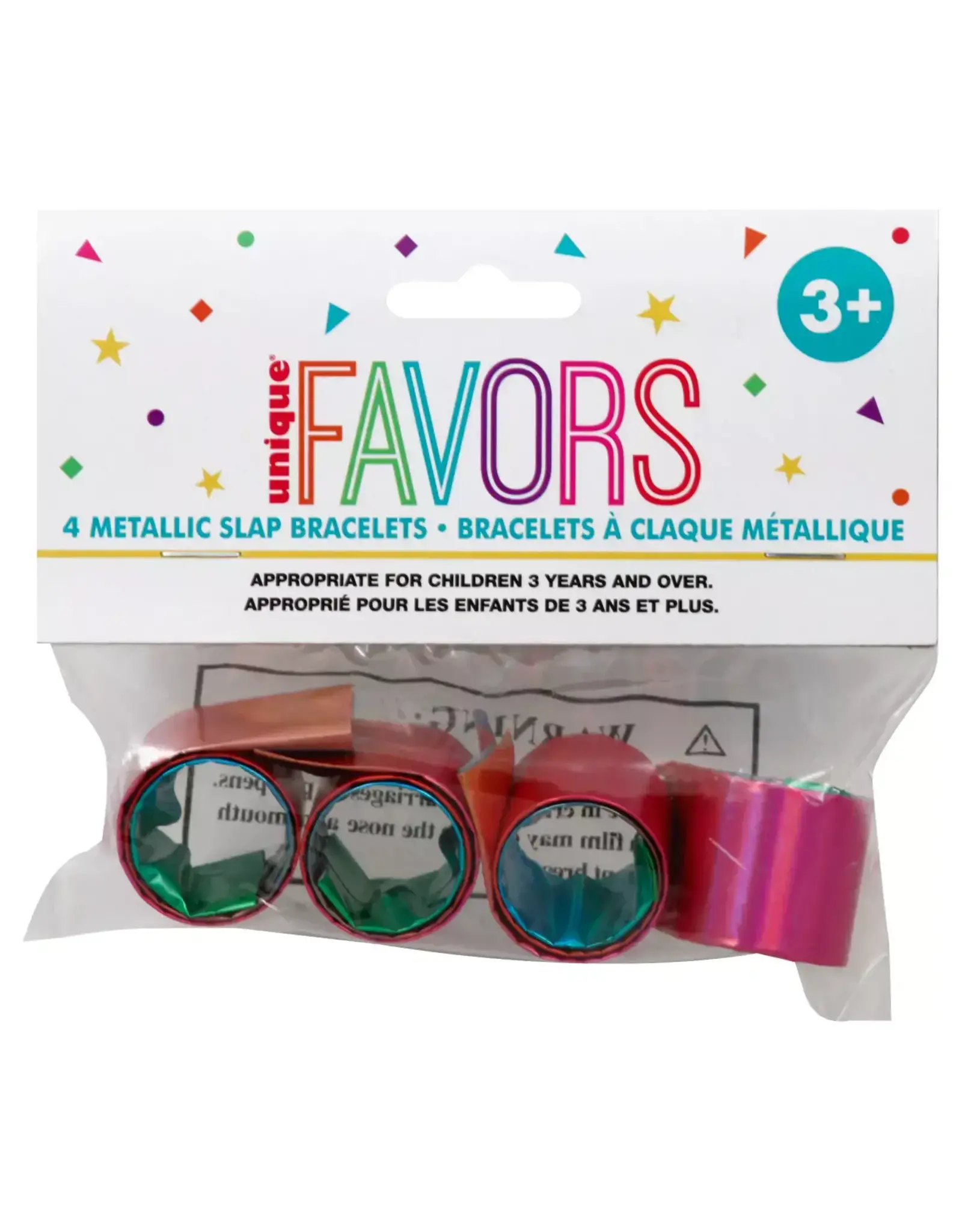 Unique RAINBOW SLAP BRACELET - 4 PACK