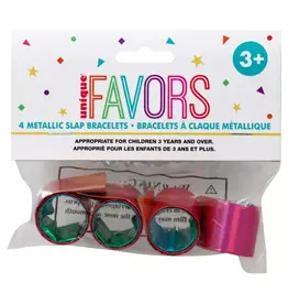 Unique RAINBOW SLAP BRACELET - 4 PACK
