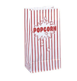 Unique PAPER BAGS -  POPCORN 5"X10" - 10 PACK