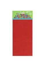 Unique PAPER BAGS -  RED 5"X10" - 12 PACK