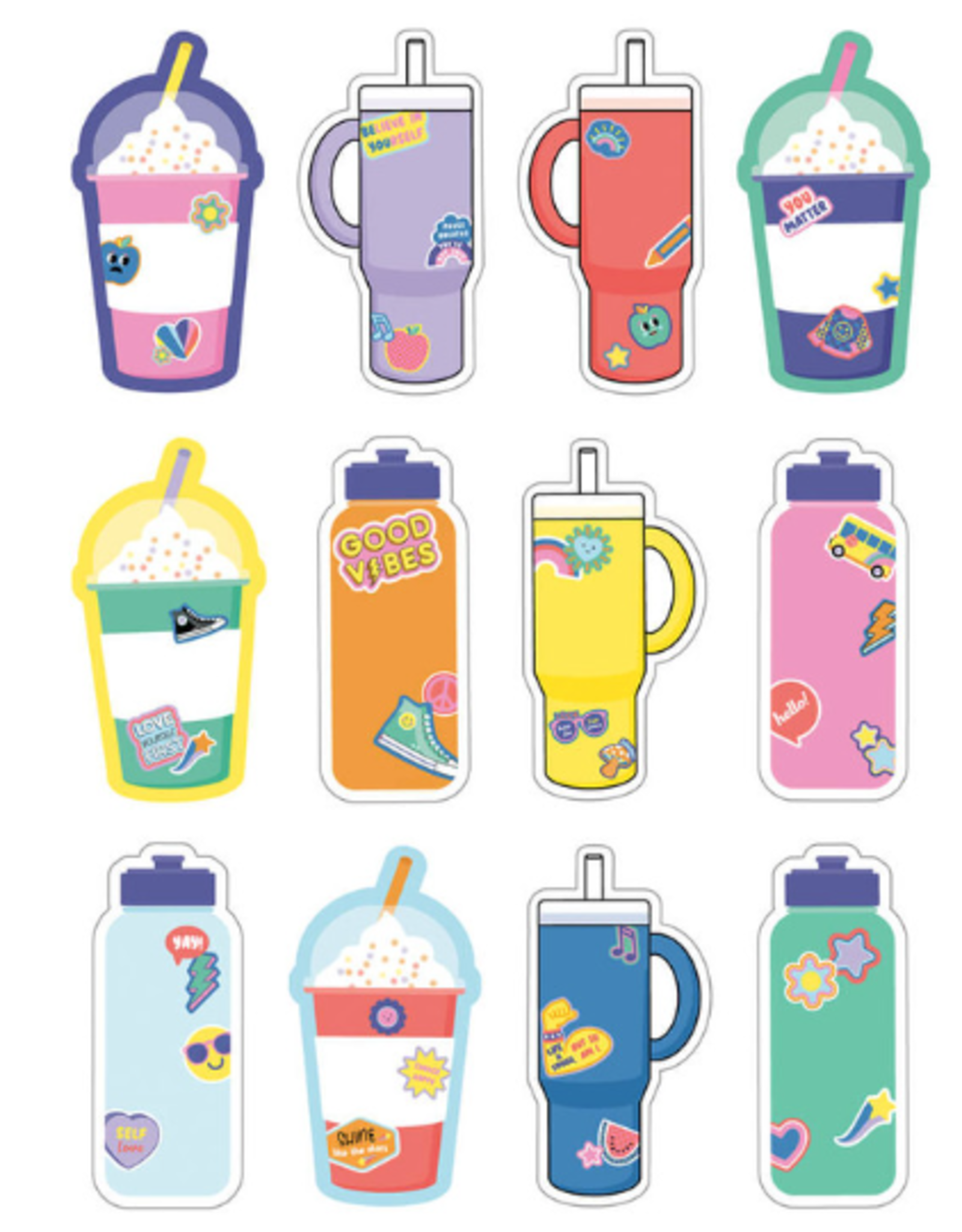 CUT OUT: WATER BOTTLES ASSORTED 36 PC