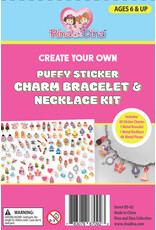 RINA & DINA PUFFY STICKER BRACELET AND NECKLACE KIT`