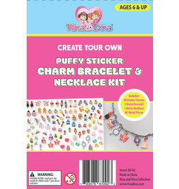 RINA & DINA PUFFY STICKER BRACELET AND NECKLACE KIT`