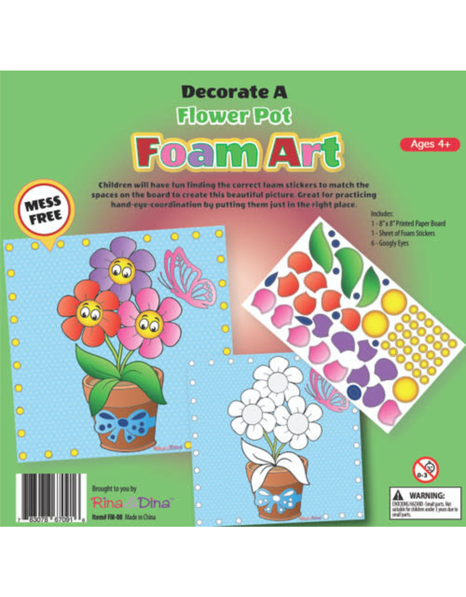 Rina&Dina FOAM ART FLOWER POT