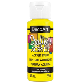 Deco Art Crafter's Acrylic All-Purpose Paint 2oz-Sun Yellow