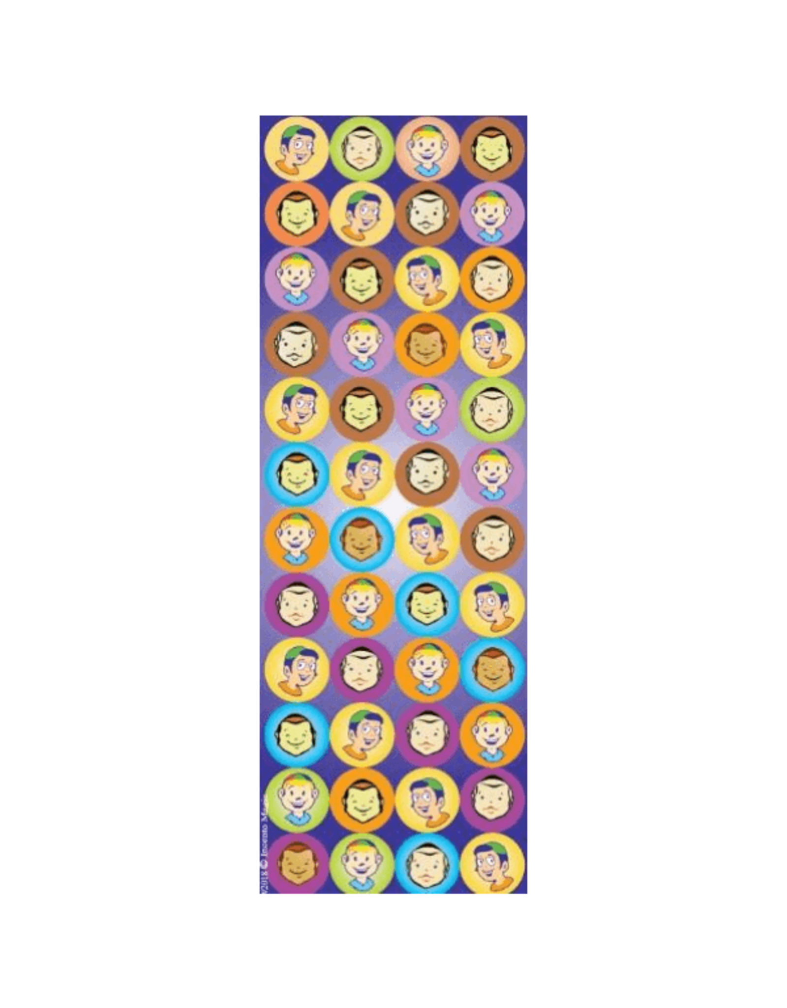 incento magic STICKERS:  ROUND LITTLE BOYS - 6 SHEETS