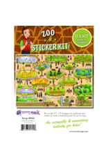 incento magic ZOO STICKER KIT 11.5"x17" over 100 stickers
