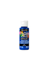 Deco Art ACRYLIC PAINT: METALLIC BLUE 2OZ