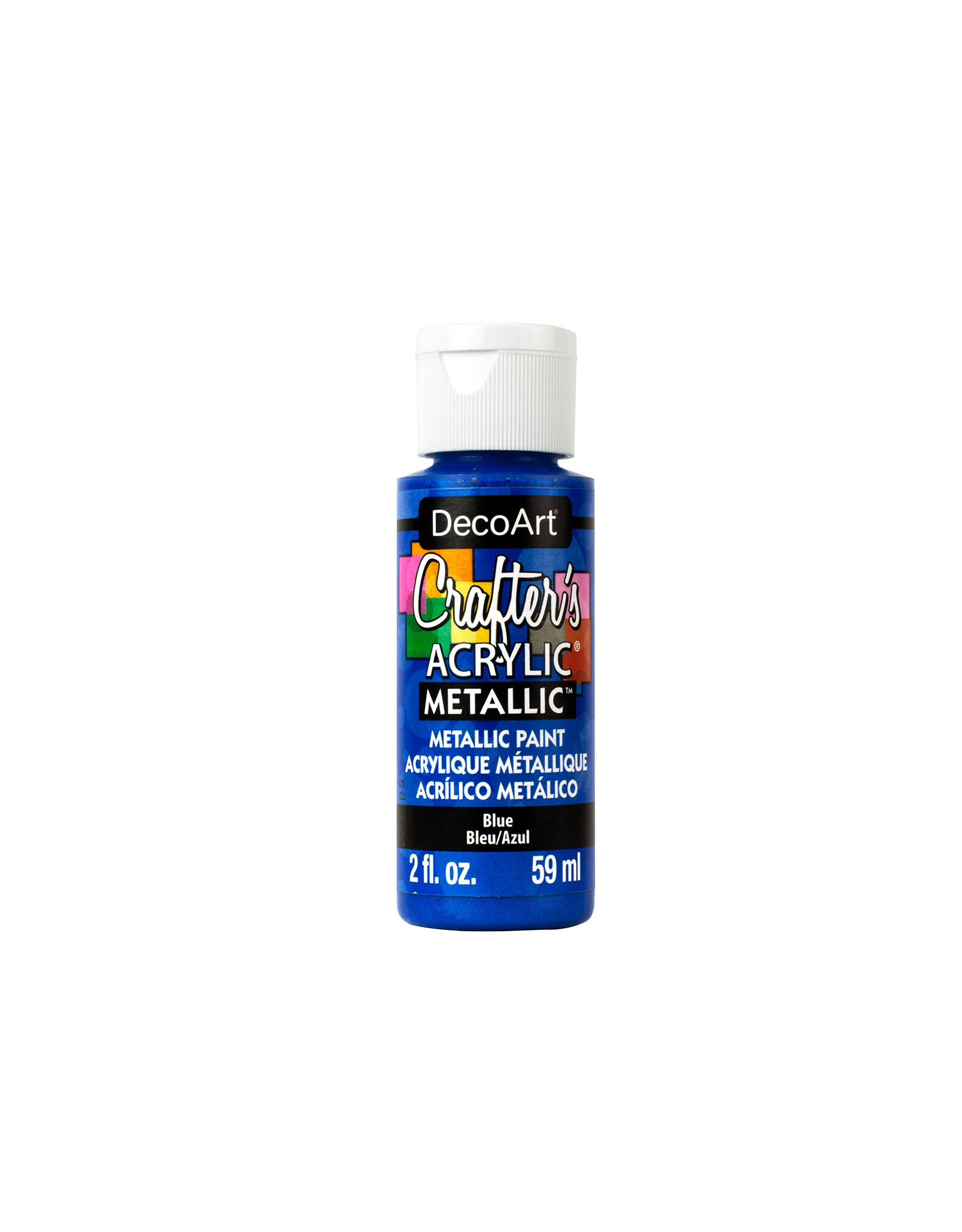 Deco Art ACRYLIC PAINT: METALLIC BLUE 2OZ