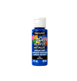 Deco Art ACRYLIC PAINT: METALLIC BLUE 2OZ