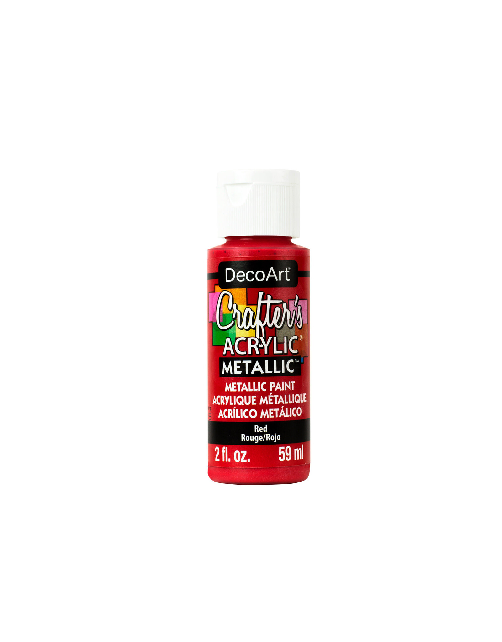 Deco Art ACRYLIC PAINT: METALLIC RED 2OZ