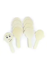 CRAFT STICKS FACE  - 6.1" 10 PACK