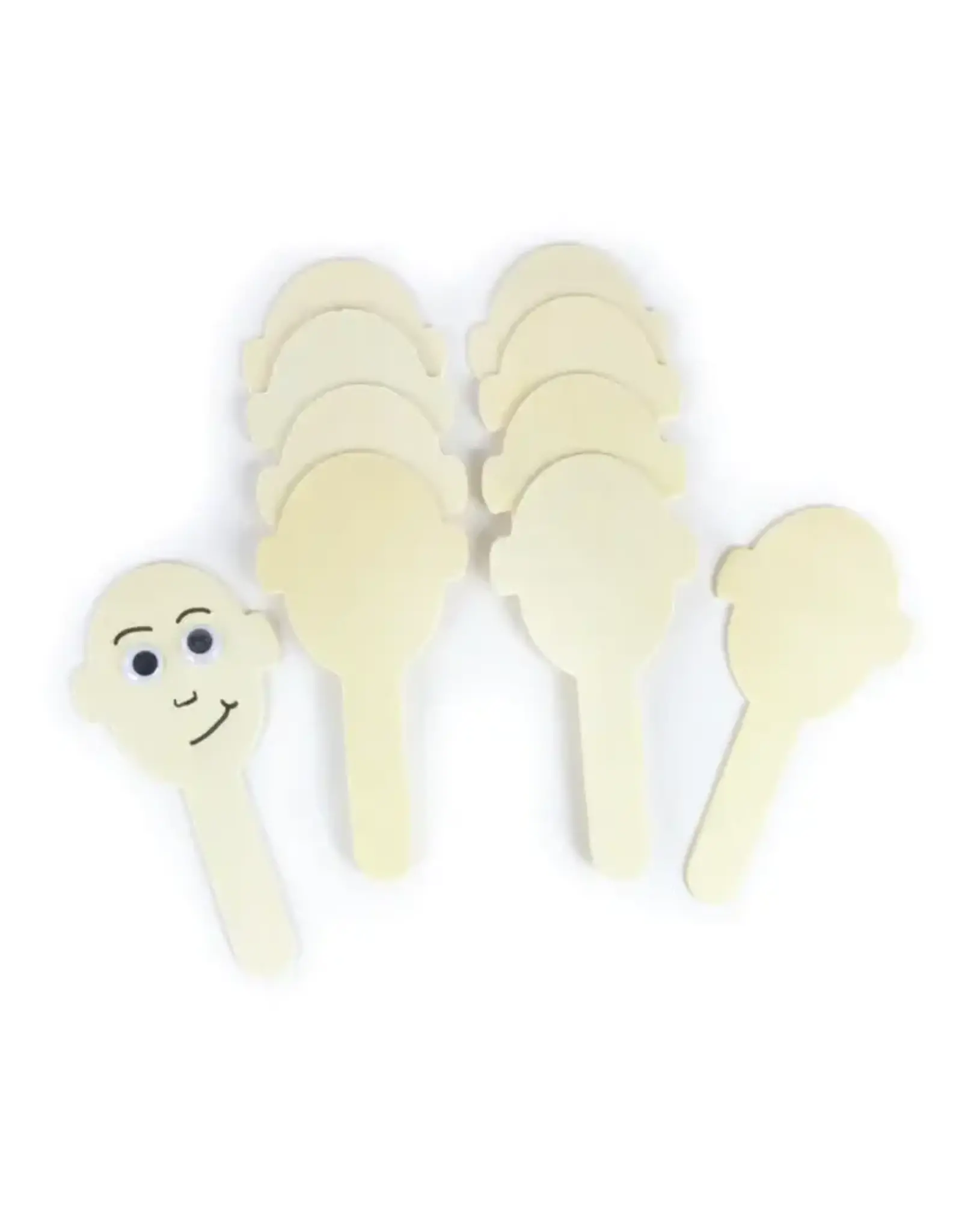 CRAFT STICKS FACE  - 6.1" 10 PACK