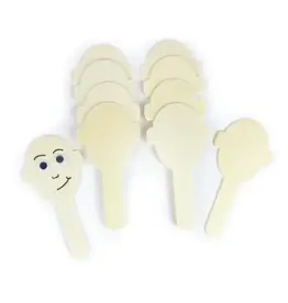 CRAFT STICKS FACE  - 6.1" 10 PACK