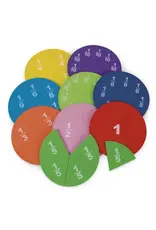 Foam Magnetic Fraction Circles 51 Pieces