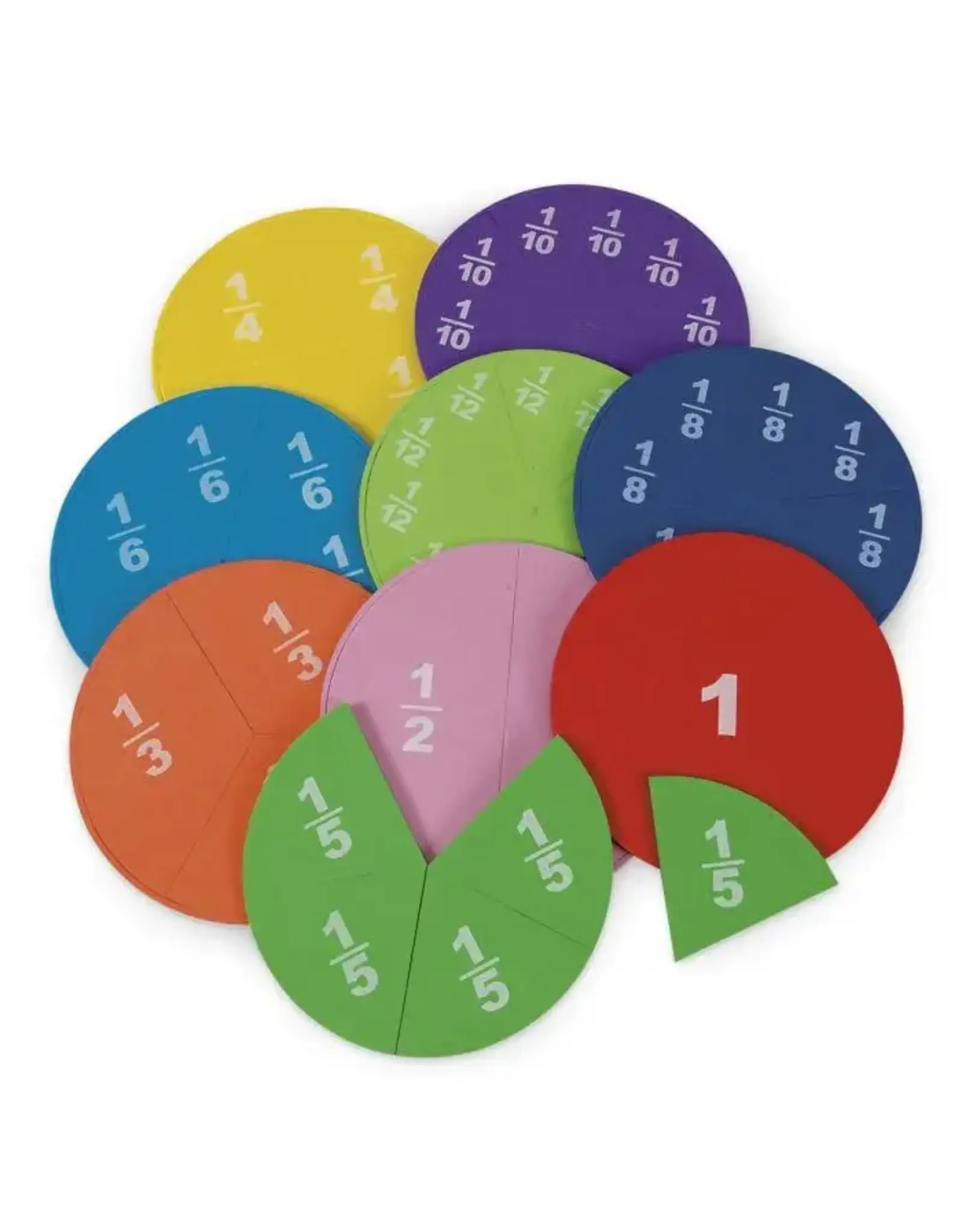 Foam Magnetic Fraction Circles 51 Pieces