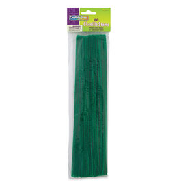 PIPE CLEANERS: 4MM x 12" - KELLY GREEN 100 PACK