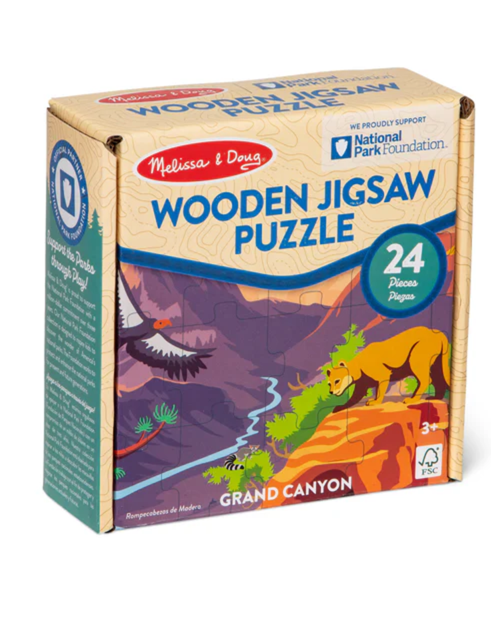 Melissa & Doug WOODEN PUZZLE THE GRAND CANYON 24 PC 9X12