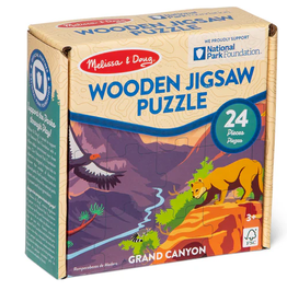 Melissa & Doug WOODEN PUZZLE THE GRAND CANYON 24 PC 9X12