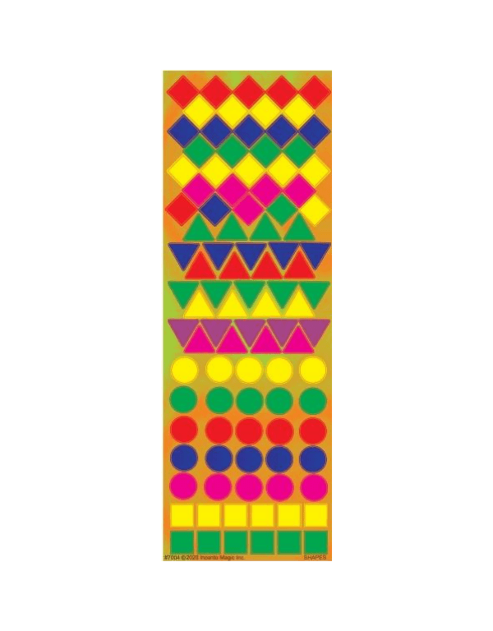 incento magic STICKERS: ASSORTED SHAPES - 6 SHEETS