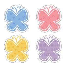 Trend Enterprises MINI CUT OUTS:  GARDEN BUTTERFLIES ASSORTED 3" - 36 PACK