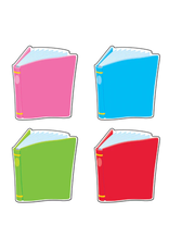 Trend Enterprises MINI CUT OUTS:  BOOKS  ASSORTED 3" - 36 PACK