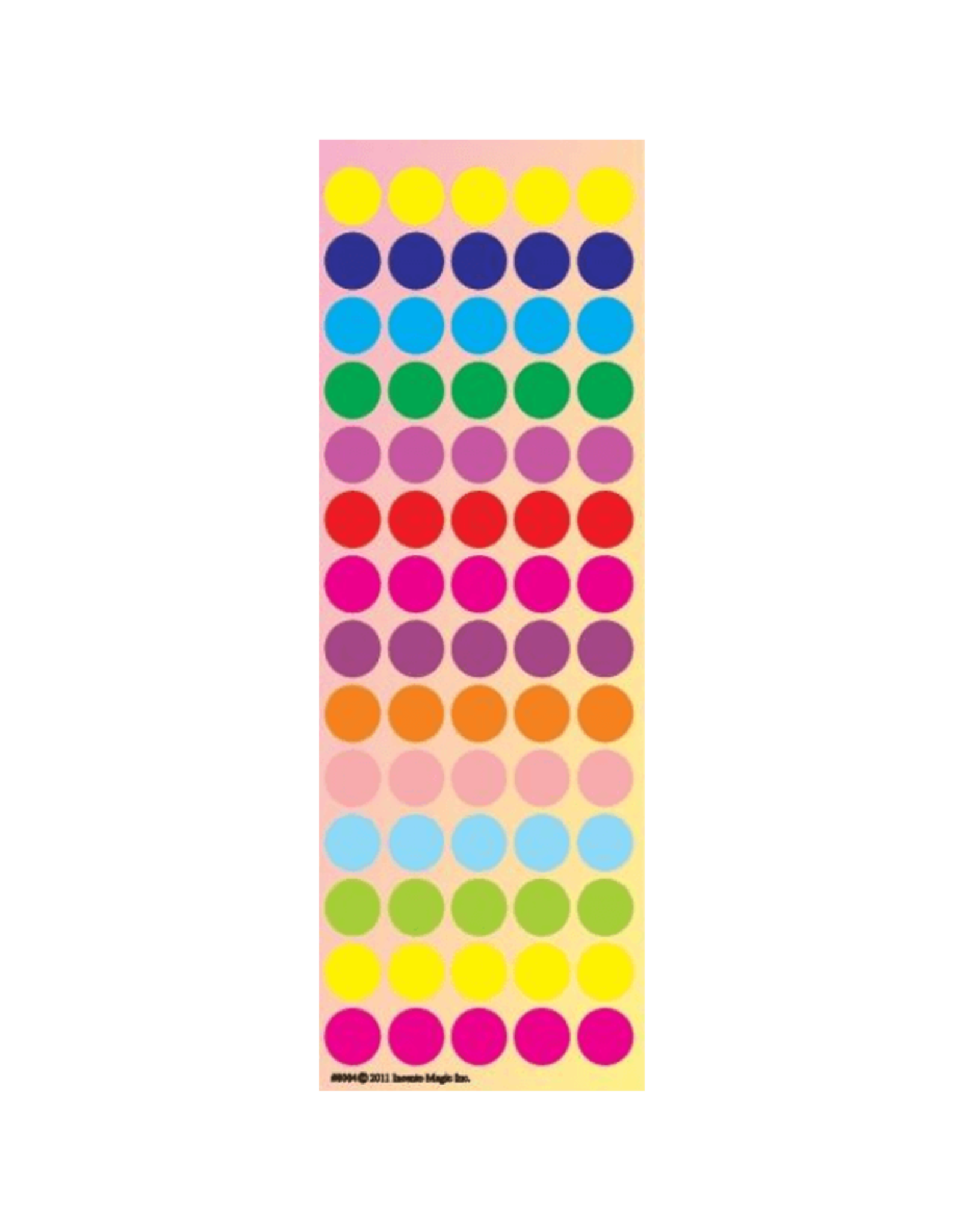 incento magic STICKERS: ASSORTED COLOR CODING DOTS - 6 SHEETS
