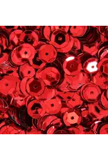 RED SEQUINS 5MM - APROX 500 PIECES