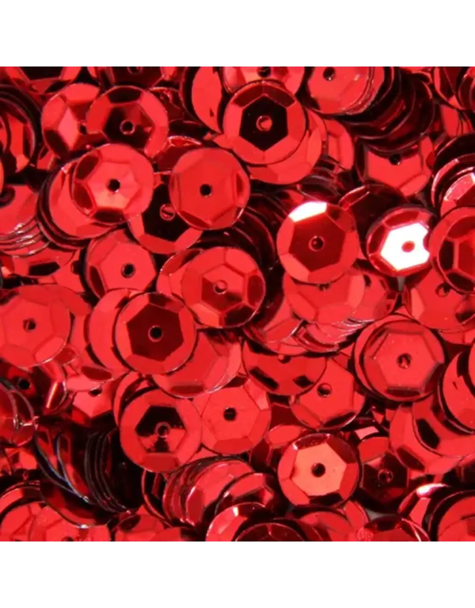 RED SEQUINS 5MM - APROX 500 PIECES