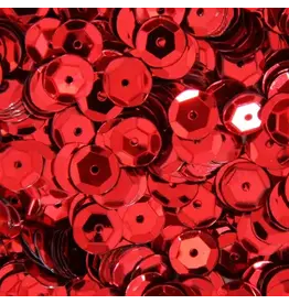 RED SEQUINS 5MM - APROX 500 PIECES