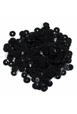 BLACK SEQUINS 5MM - APROX 500 PIECES