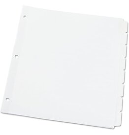 DIVIDERS: 8-TAB ERASEABLE LAMINATED TABS