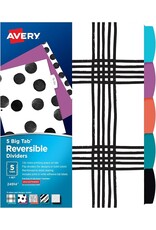 AVERY 5-TAB DIVIDERS  w/ REVERSIBLE DESIGNS