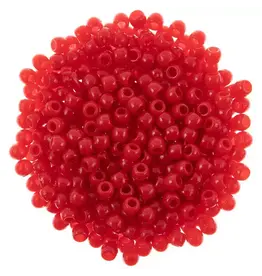 PONY BEADS: RED   6mmX9mm   500  PACK