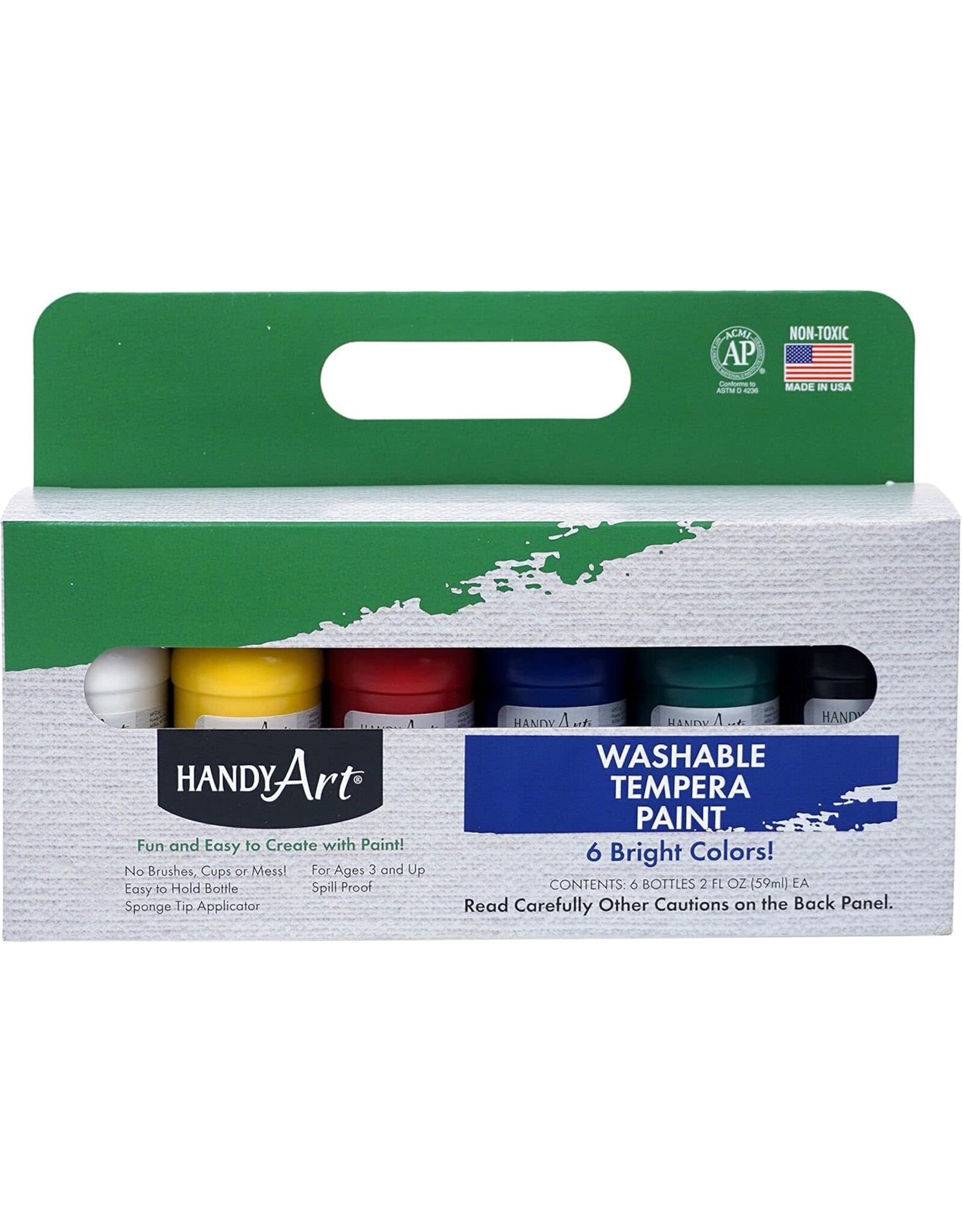 Handy Art PAINT DOT MARKER: WASHABLE RED BOTTLE 2oz