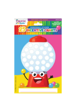 incento magic INCENTIVE CHART - ANIMATED GUM BALL MACHINE - 25 SHEETS