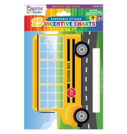 incento magic INCENTIVE CHART - SCHOOL BUS - 25 SHEETS