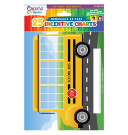 incento magic INCENTIVE CHART - SCHOOL BUS - 6 SHEETS