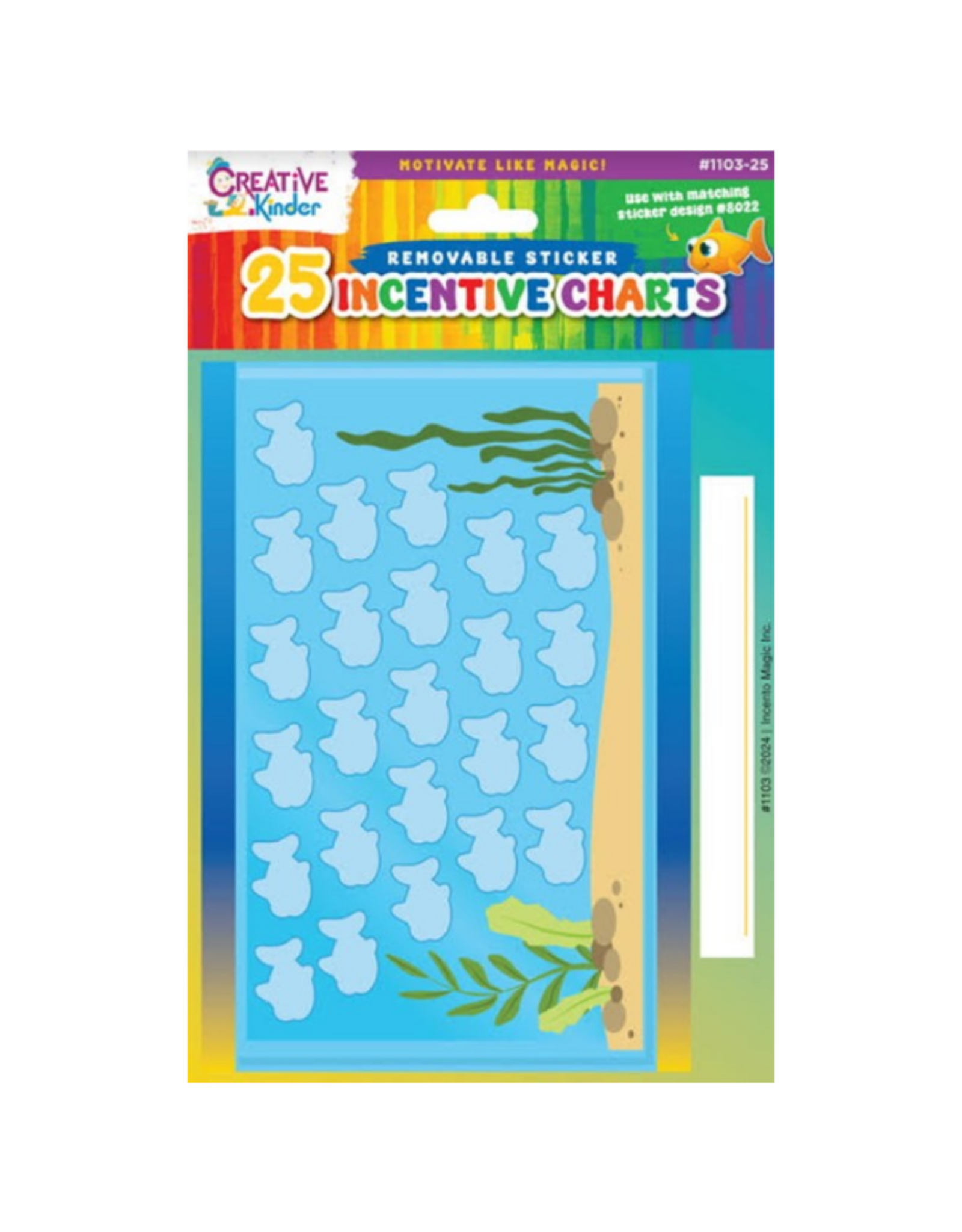 incento magic INCENTIVE CHART - FISH  -6 SHEETS