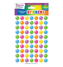 incento magic INCENTIVE CHART STICKERS: GUM BALLS - 6 SHEETS