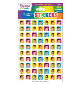incento magic INCENTIVE CHART STICKERS: BOYS  - 6 SHEETS