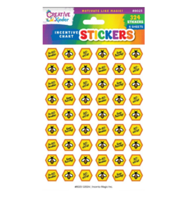 incento magic INCENTIVE CHART STICKERS: HONEY COMB BEE  - 6 SHEETS