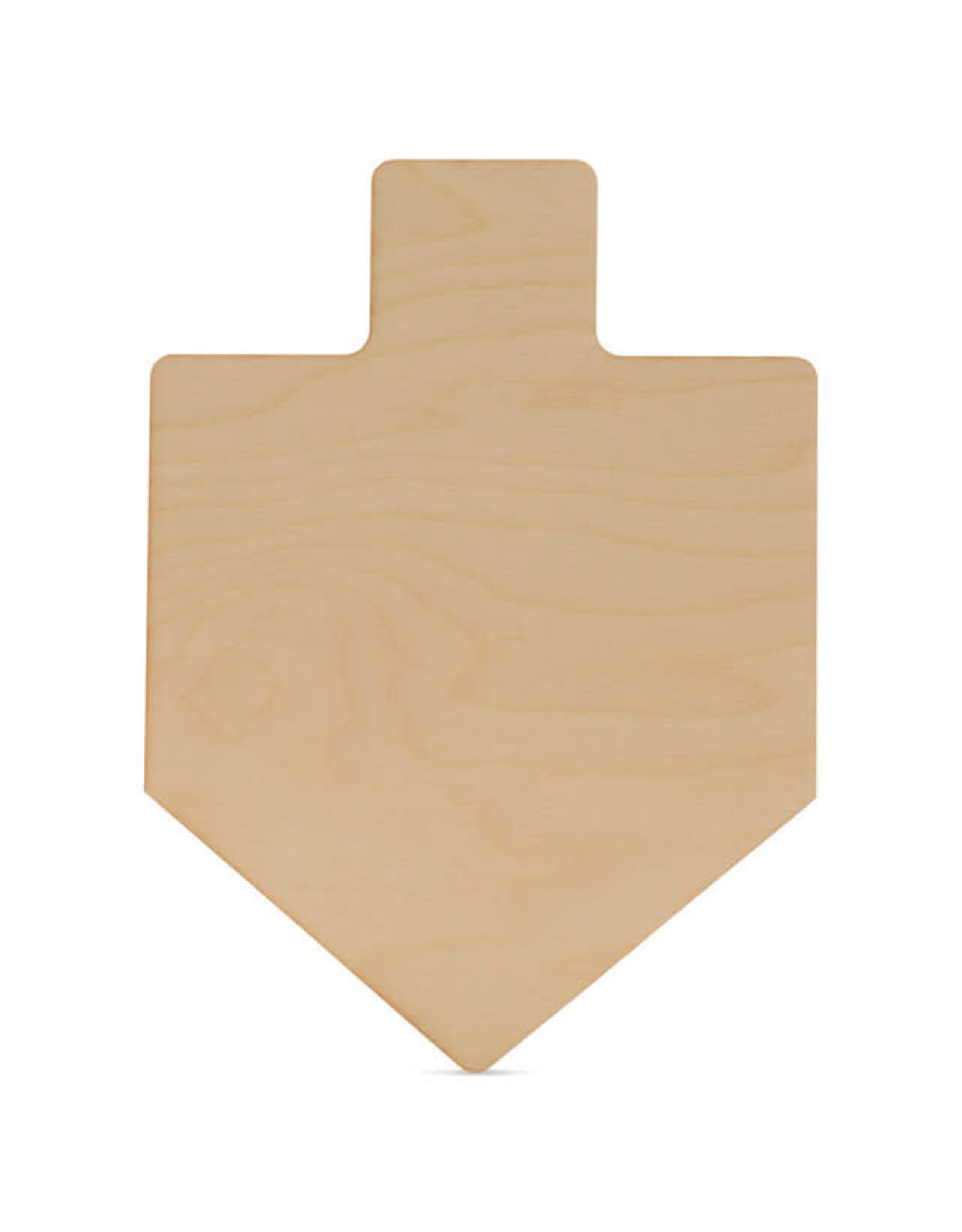 WOOD SHAPE: LARGE FLAT DREIDEL 12"x1/8"