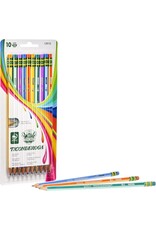 TICONDEROGA #2 PENCIL ASSORTED COLOR BARRELS PRE SHARPENED - 10 PACK